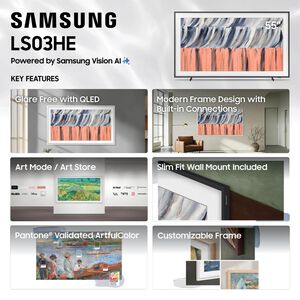 Samsung - 55" Class The Frame (LS03HE) QLED 4K UHD Smart Tizen TV, , hires