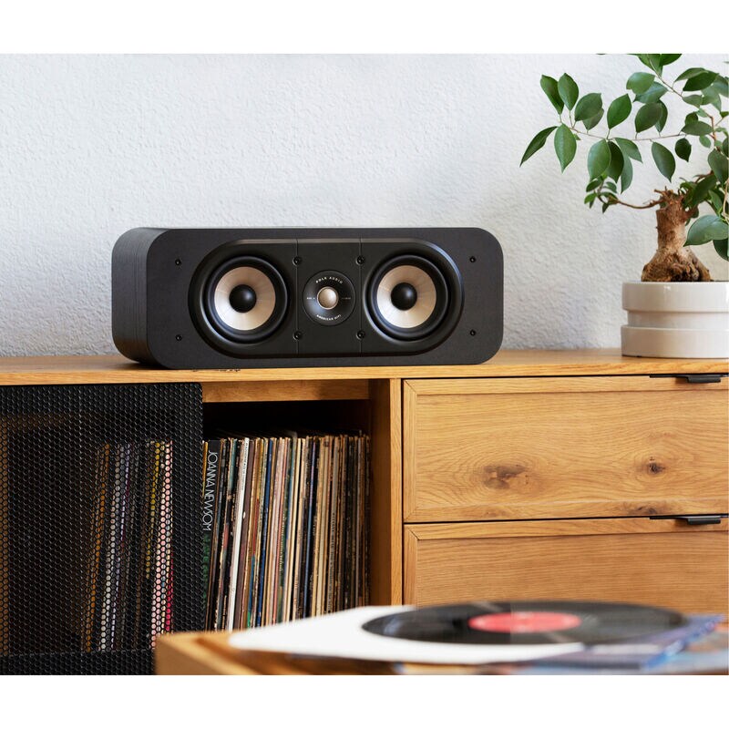 Polk Signature Elite ES30 High-Quality Center Channel Speaker - Black, Black, hires