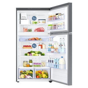 Samsung 33 in. 22.1 cu. ft. Top Freezer Refrigerator with Ice Maker - Stainless Steel, Stainless Steel, hires