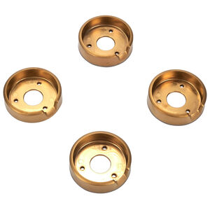 JennAir Bezel (Set of 4) for Rise-Style Commercial Range & Rangetop Knobs - Brass, , hires