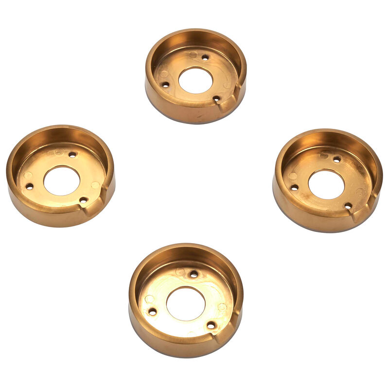 JennAir Bezel (Set of 4) for Rise-Style Commercial Range & Rangetop Knobs - Brass, , hires