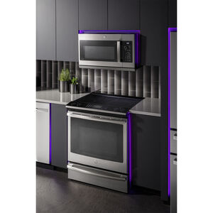 GE Profile 30 in. 2.2 cu. ft. 1000W Over-the-Range Microwave with 400 CFM & Sensor Cooking - Stainless Steel, , hires