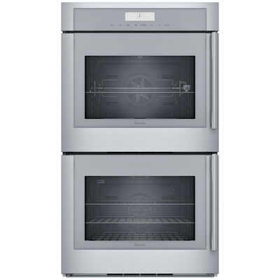 Thermador Masterpiece Series 30 in. 9 cu. ft. Smart Top Control Electric Double Wall Oven with True European Convection - Stainless Steel | MED302LWS