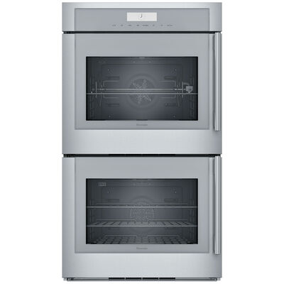 Thermador Masterpiece Series 30 in. 9.0 cu. ft. Electric Smart Double Wall Oven with True European Convection & Self Clean - Stainless Steel | MED302LWS