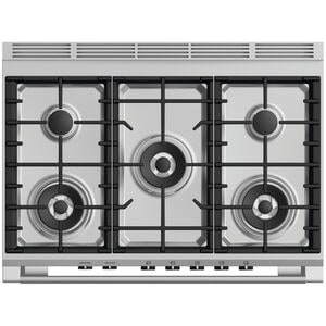 Fisher & Paykel Series 7 36 in. 4.9 cu. ft. Standard Convection Gas Range with 5 Sealed Burners - White, , hires