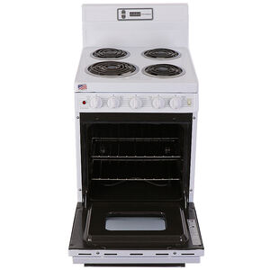 Premier 20 in. 2.4 cu. ft. Electric Range with Coil Burners - White, , hires