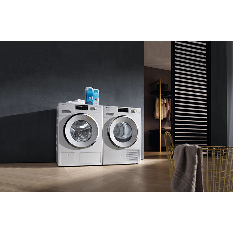 Miele T1 Series 4.02-cu ft Stackable Ventless Smart Electric Dryer (Lotus  White) ENERGY STAR in the Electric Dryers department at