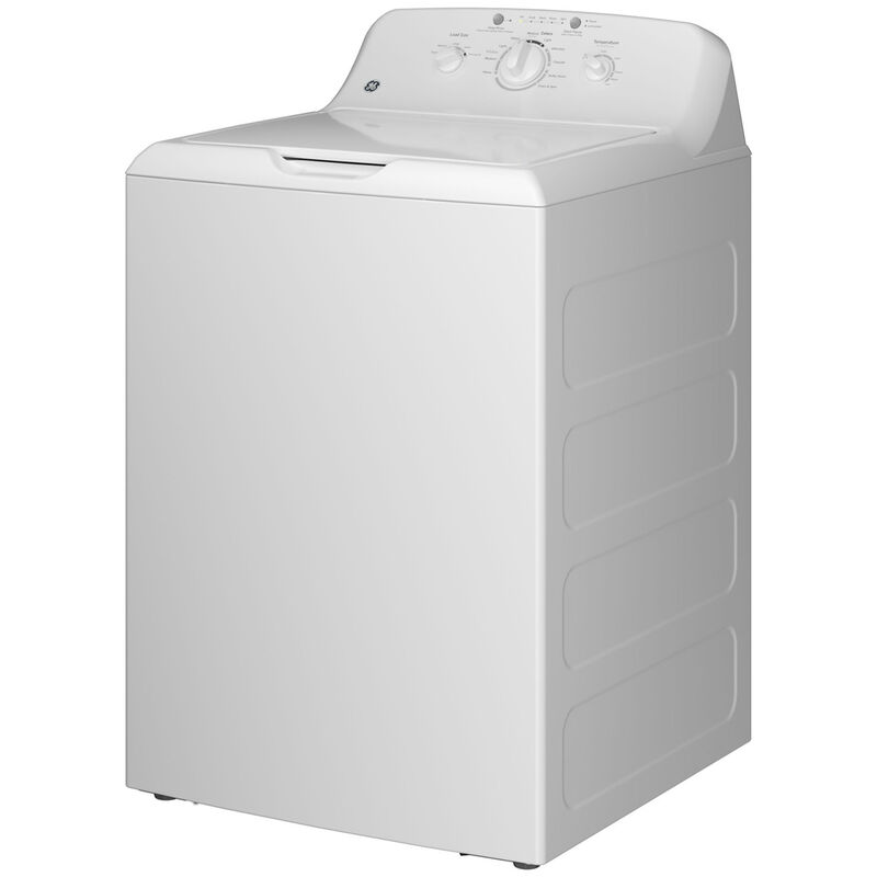 GE 27 in. 4.0 cu. ft. Top Load Washer with Stainless Steel Basket, Water Level Control & Agitator - White, , hires