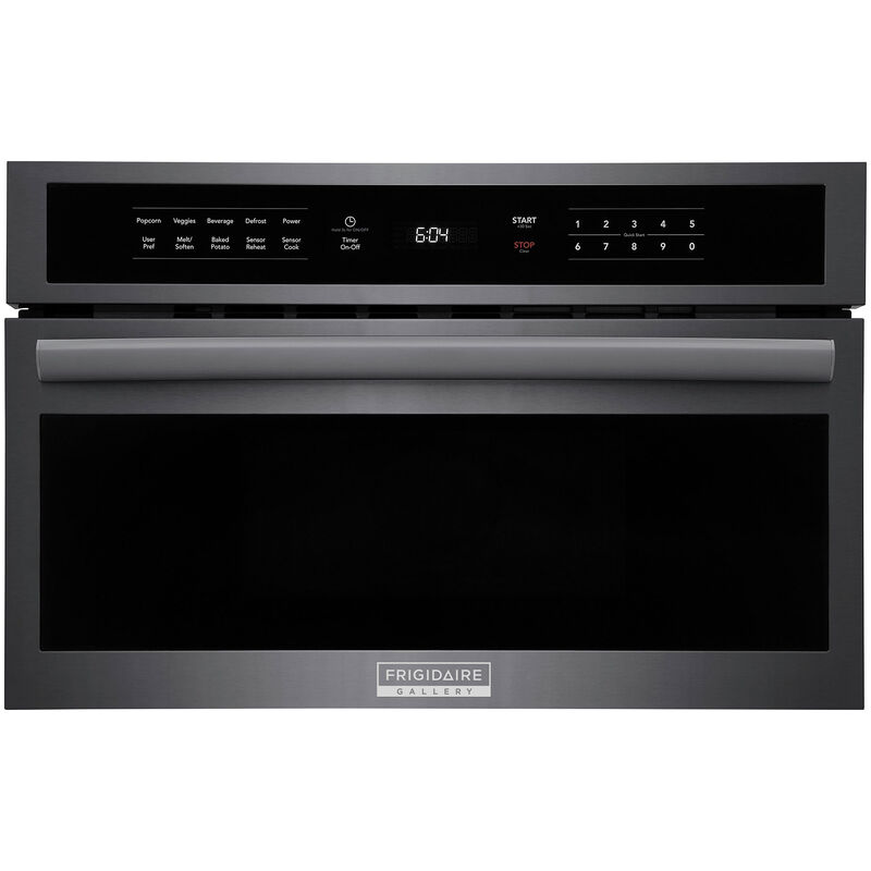 Frigidaire Gallery 30 in. 1.6 cu. ft. 950W Built-In Microwave with Sensor Cooking - Black Stainless, Black Stainless, hires