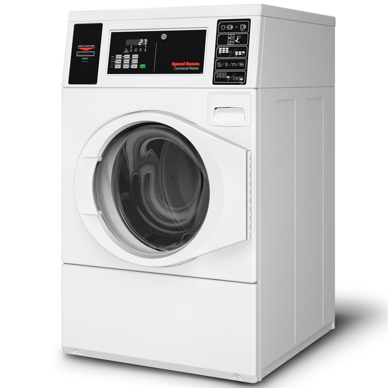 Speed Queen 27 in. 3.4 cu. ft. Stackable Commercial Front Load Washer - White, , hires