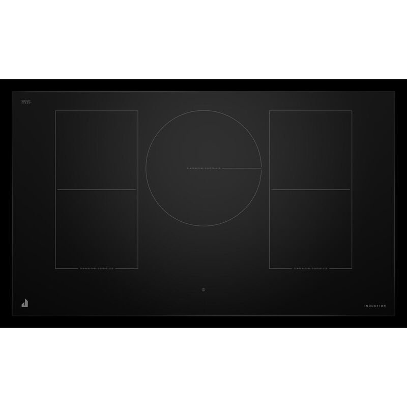 JennAir Oblivion Glass 36 in. 5-Burner Smart Induction Cooktop with Simmer Burner & Power Burner - Black, , hires