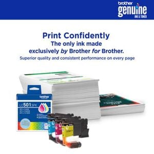 Brother LC501 Yellow Standard Yield Ink Cartridge, Prints up to 200 Pages (LC501Y), , hires