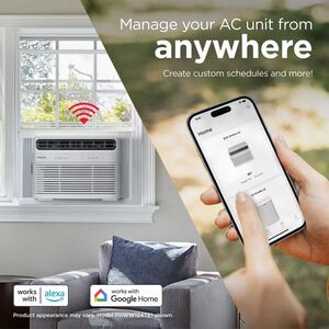 Frigidaire 14,000 BTU 115V Smart Energy Star Window Air Conditioner with Inverter, 3 Fan Speeds, Sleep Mode & Remote Control - White, , hires