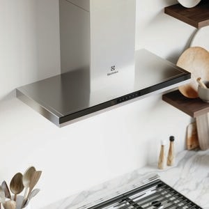 Electrolux 36 in. Convertible Chimney Style Range Hood with 412 CFM, 3 Fan Speeds & 1 LED Light - Stainless Steel, , hires