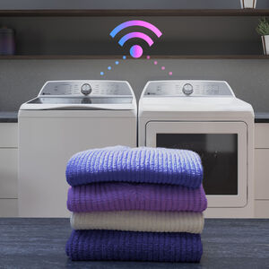 GE Profile 27 in. 7.4 cu. ft. Smart Gas Dryer with Aluminized Alloy Drum, Sensor Dry, Sanitize & Steam Cycle - White, White, hires