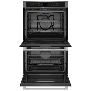 Maytag 30 in. 10 cu. ft. Front Control Electric Double Wall Oven with True European Convection - Fingerprint Resistant Stainless Steel, , hires