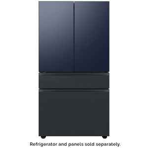 Samsung BESPOKE 4-Door French Door Middle Panel for Refrigerators - Matte Black Steel, , hires