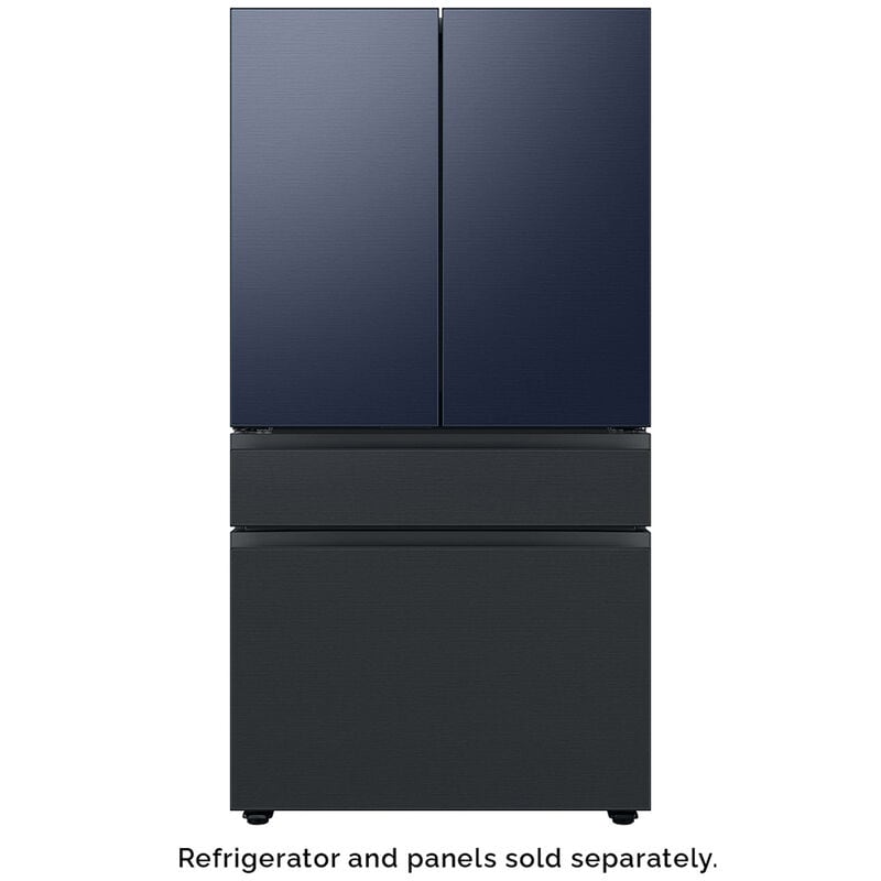 Samsung BESPOKE 4-Door French Door Middle Panel for Refrigerators - Matte Black Steel, , hires