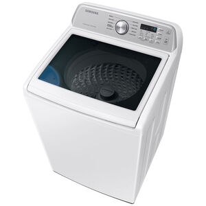 Samsung 27 in. 4.6 cu. ft. Smart Top Load Washer with ActiveWave Agitator & Active WaterJet - White, White, hires