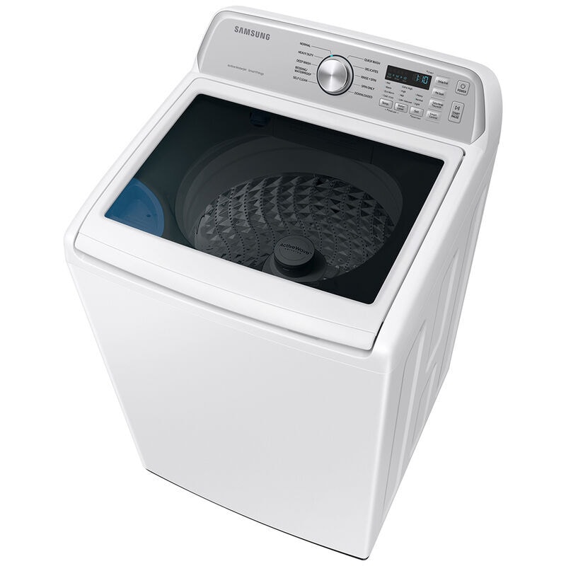 Samsung 27 in. 4.6 cu. ft. Smart Top Load Washer with ActiveWave Agitator & Active WaterJet - White, White, hires