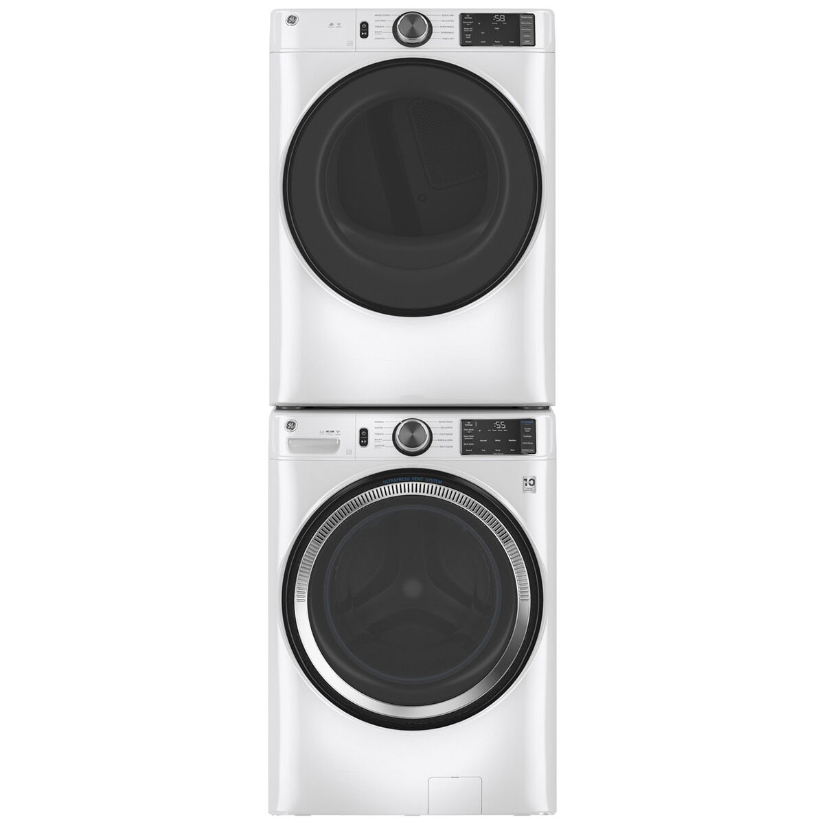 GE 28 in. 4.8 cu. ft. Smart Stackable Front Load Washer with
