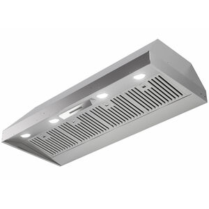 XO 48 in. Standard Style Range Hood with 3 Speed Settings, 1000 CFM & 4 LED Lights - Stainless Steel, , hires