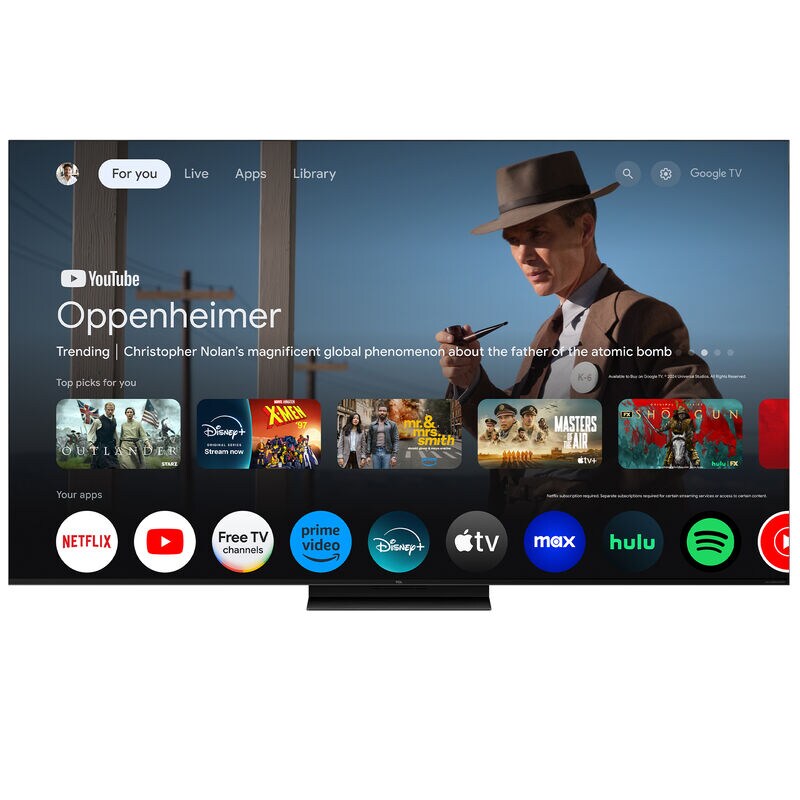 TCL - 55" Class QM7K QLED 4K UHD Smart Google TV, , hires