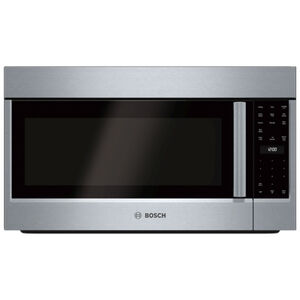 Bosch 500 Series 30 in. 2.1 cu. ft. Over-the-Range Microwave with 10 Power Levels, 385 CFM & Sensor Cooking Controls - Stainless Steel, , hires