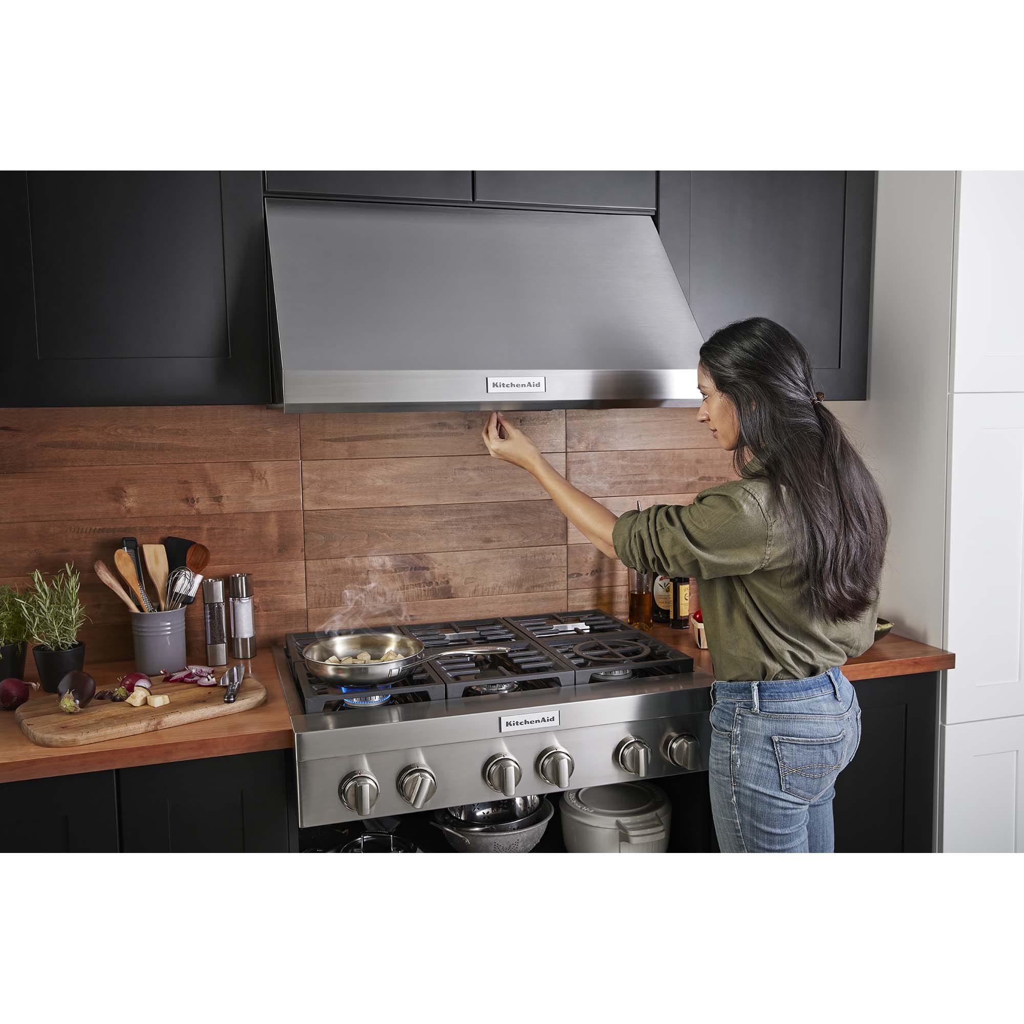 KitchenAid 36 in. 6-Burner Natural Gas Rangetop with Simmer Burner