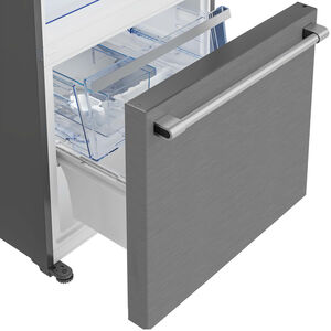 Beko 30 in. 16.1 cu. ft. Smart Counter Depth Bottom Freezer Refrigerator with Ice Maker - Fingerprint Resistant Stainless, , hires