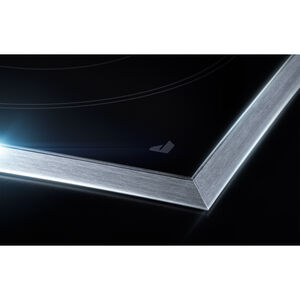 JennAir Lustre Stainless 36 in. 5-Burner Electric Cooktop with Simmer Burner & Power Burner - Stainless Steel, , hires