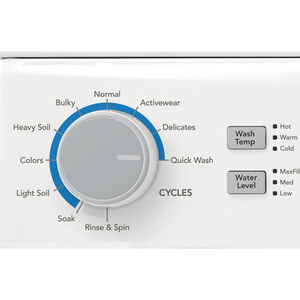 Frigidaire 27 in. Laundry Center with 3.9 cu. ft. Washer with 11 Wash Programs & 5.5 cu. ft. Gas Dryer & 10 Dryer Programs - White, , hires