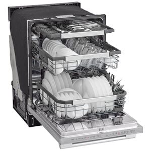 Signature Kitchen Suite 24 in. Top Control Smart Dishwasher with 40 dBa Sound Level, 3rd-Rack & Dynamic Heat Dry - Stainless Steel, , hires