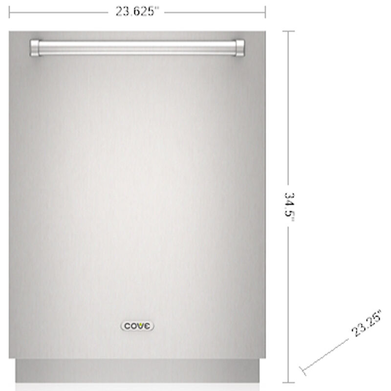Cove 24 in. Top Control Smart Dishwasher with 41 dBA Sound Level