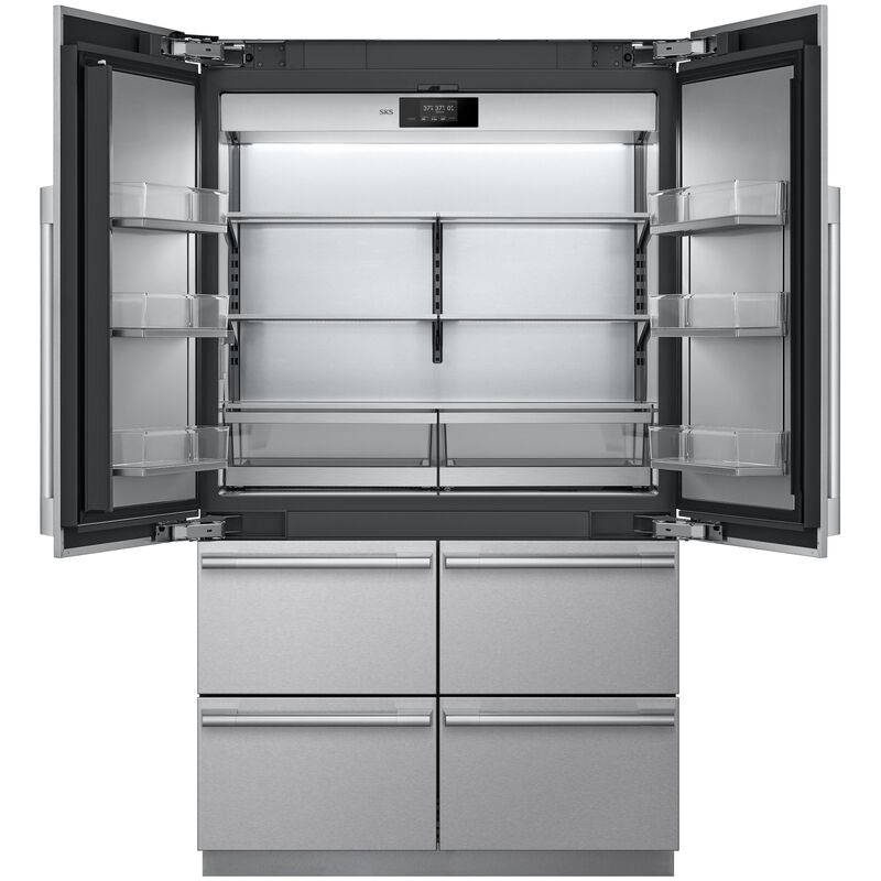 SKS 48 in. 26 cu. ft. Built-In Smart Counter Depth 6-Door French Door Refrigerator with Internal Water Dispenser - Custom Panel Ready, , hires