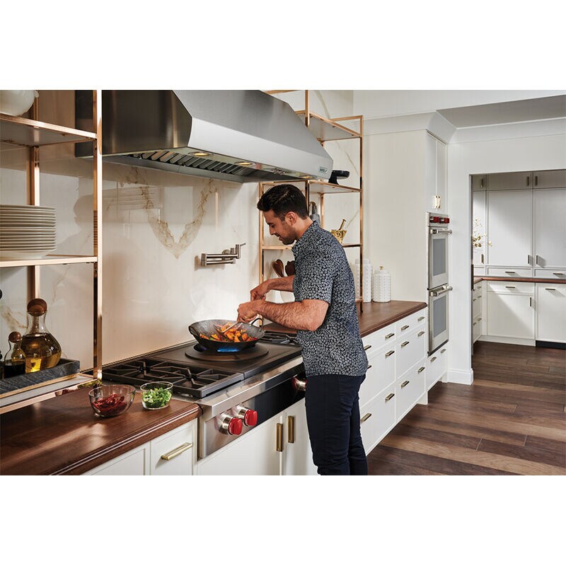 Wolf 48 in. Ducted Canopy Pro Style Style Range Hood with 3 LED Lights - Stainless Steel, , hires