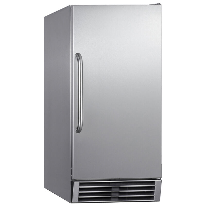Summit 15 in. Built-In Undercounter Outdoor Commercial-Use Ice Maker with 25 lb. Ice Storage, Auto-Defrost & Digital Control - Stainless Steel, , hires