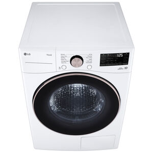 LG 27 in. 7.8 cu. ft. Smart Stackable Ventless Electric Dryer with Dual Inverter Heat Pump & AI Sensor Dry - White, , hires