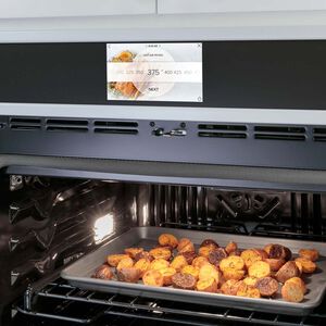 Cafe Professional Series 30 in. 10 cu. ft. Smart Top Control Electric Double Wall Oven with True European Convection - Matte White, Matte White, hires