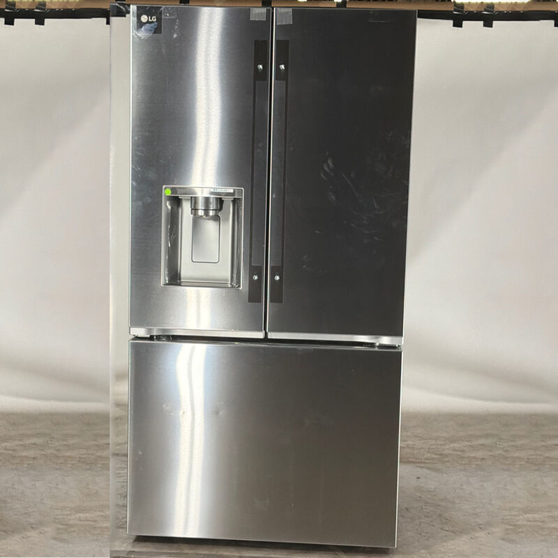 LG 36 in. 25.5 cu. ft. Smart Counter Depth French Door Refrigerator with Ice & Water Dispenser - PrintProof Stainless Steel (Open Box Good Condition), , hires