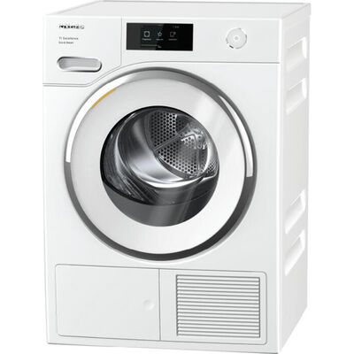 Miele 24 in. 4.0 cu. ft. Stackable Ventless Electric Dryer with ECODRY Technology & Steam Cycle - White | TXR860WP