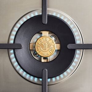 Bertazzoni Professional Series 36 in. 5.7 cu. ft. Air Fry Dual Convection Dual Fuel Range with 6 Sealed Burners & Griddle - Yellow, , hires