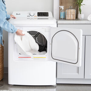 Avanti 27 in. 7.0 cu. ft. Gas Dryer with Sanitize Cycle & Sensor Dry - White, , hires
