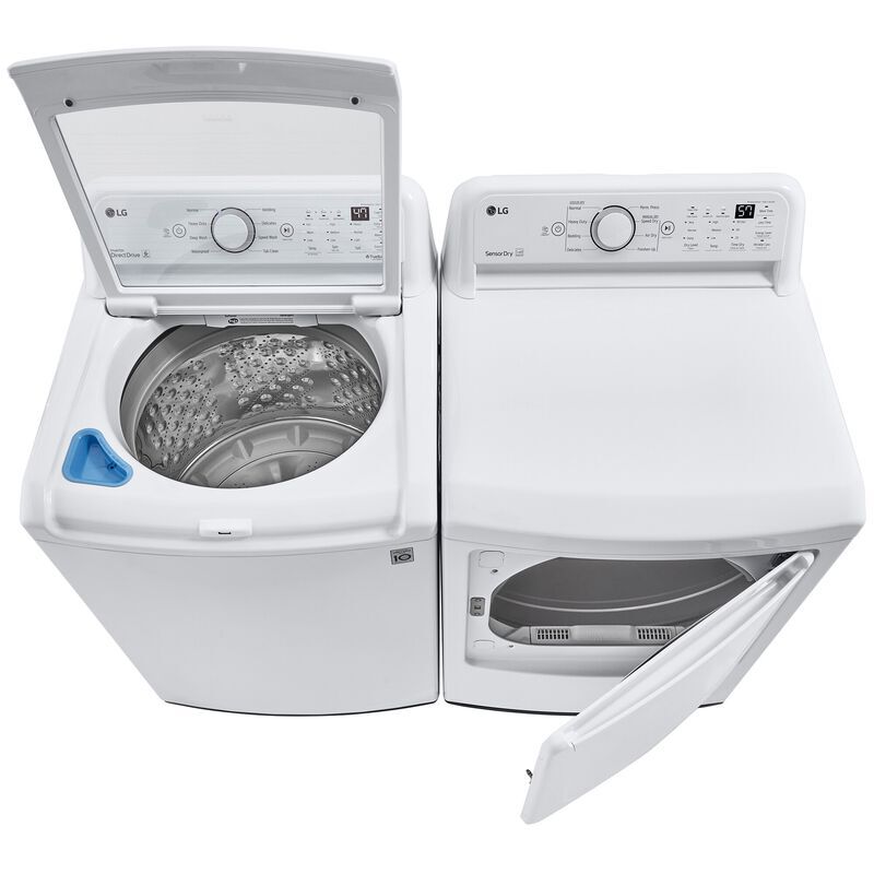 LG 27 in. 7.3 cu. ft. Electric Dryer with Sensor Dry Technology & Solid White Door Trim - White, , hires