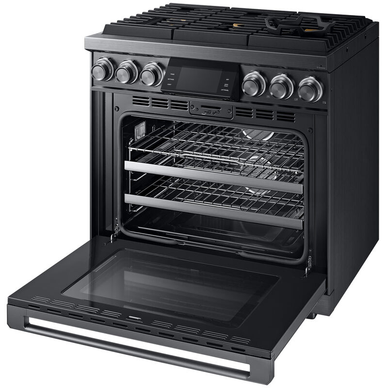 Dacor Contemporary 36 in. 5.4 cu. ft. Smart Dual Convection Gas Range with 6 Sealed Burners - Graphite Stainless, , hires