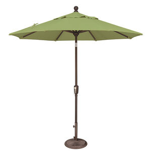 SimplyShade Catalina 7.5' Octagon Push Button Market Umbrella in Sunbrella Fabric - Ginkgo, Green, hires