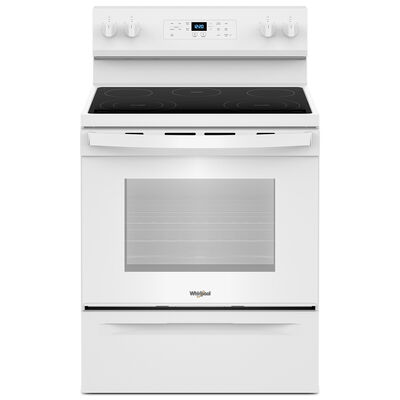 Whirlpool 30 in. 5.3 cu. ft. Electric Range with Radiant Burners - White | WFES3330RW