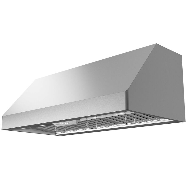 Zephyr Tempest II Series 54 in. Ducted Canopy Pro Style Range Hood with 650 CFM, 6 Fan Speeds & 4 LED Lights - Stainless Steel, , hires