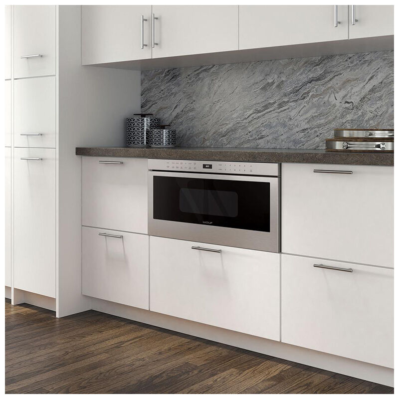 Wolf 30 in. 1.2 cu. ft. 950W Drawer Microwave with Sensor Cooking - Stainless Steel, , hires