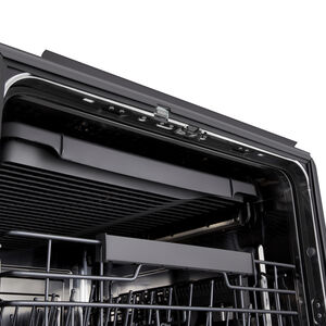 LG 24 in. Top Control Flush-Mount Smart Dishwasher with 46 dBA Sound Level, 3rd-Rack, AutoVent Dry & Pocket Handle - Black, , hires